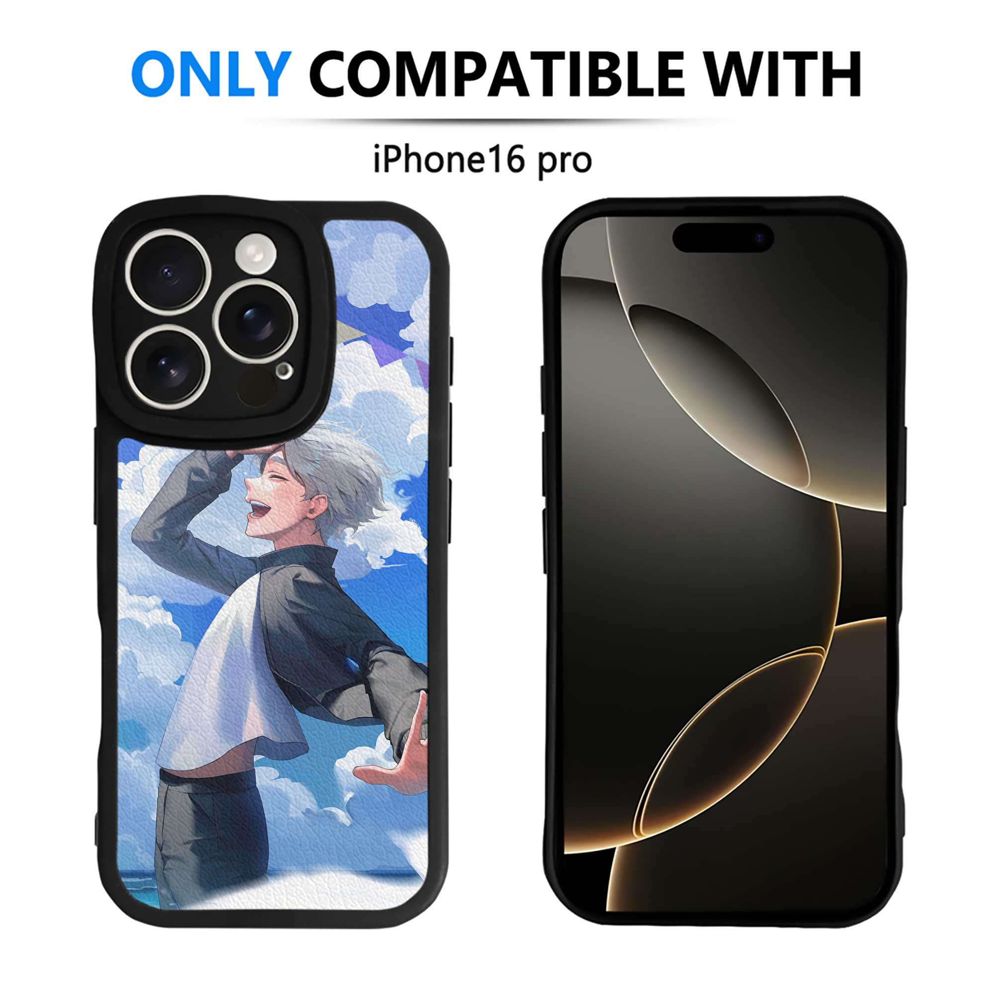 （画像用） ハイキュー!! Haikyu!! 【iPhone 16シリーズ対応】シリコンスマホケース（レザー調） 材質：シリコン
